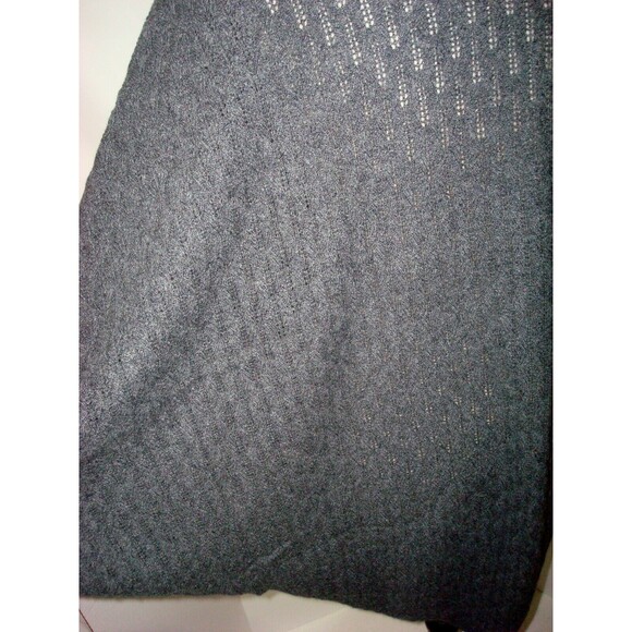 NWT New Womens 1X 2X Ryllace Plus 100% Cashmere Open Cardigan Sweater Dark Gray - Picture 7 of 8